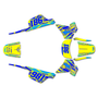 yamaha pw50 graphics kit all years twitch series yellow
