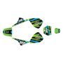 yamaha pw80 graphics kit all years warrior series green