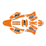 yamaha ttr125 graphics kit 2000-2007 blitz series orange