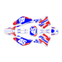 yamaha ttr125 graphics kit 2000-2007 divison series red-blue