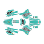 yamaha ttr230 graphics kit all years blitz series teal