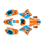yamaha ttr230 graphics kit all years predator series orange