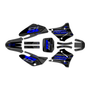 yamaha ttr125 graphics kit 2000-2007 warrior series blue-shift