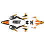 yamaha wr450f graphics kit 2019-2023 dream series orange