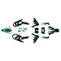 yamaha wr250f graphics kit 2020-2024 evader series teal