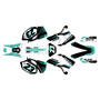 yamaha wr250f graphics kit 2003-2004 evader series teal
