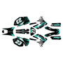 yamaha wr250f graphics kit 2003-2004 fh series teal