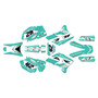 yamaha wr250f graphics kit 2003-2004 lethal series teal