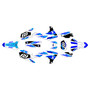 yamaha wr450f graphics kit 2019-2023 vintage series blue
