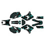yamaha wr450f graphics kit 2003-2004 twitch series teal