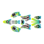 yamaha wr450f graphics kit 2007-2011 predator series lime