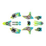 yamaha wr450f graphics kit 2012-2015 predator series lime