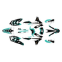 yamaha wr450f graphics kit 2016-2018 evader series teal