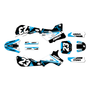 yamaha yz80 graphics kit 1993-2001 evader series cyan