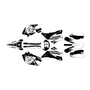 yamaha wr450f graphics kit 2007-2011 splash series white