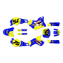 yamaha yz80 graphics kit 1993-2001 predator series yellow