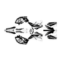 yamaha wr450f graphics kit 2007-2011 vintage series white