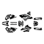 yamaha yz85 graphics kit 2002-2014 lethal series white