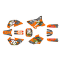 yamaha yz85 graphics kit 2002-2014 lunatic series orange