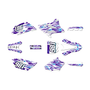 yamaha yz85 graphics kit 2015-2018 twitch series purple