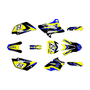 yamaha yz85 graphics kit 2019-2021 vintage series yellow