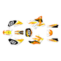 yamaha yz85 graphics kit 2002-2014 vintage series orange