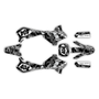 yamaha yz250 graphics kit 1993-1995 invasion series smoke