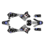 yamaha yz125 graphics kit 1993-1995 predator series smoke