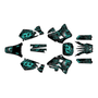 yamaha yz125 graphics kit 1996-2001 core series teal