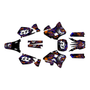 yamaha yz250 graphics kit 1996-2001 core series orange