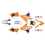 yamaha yz250u graphics kit 2002-2014 factory series orange
