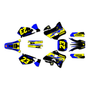 yamaha yz250 graphics kit 1996-2001 evader series yellow