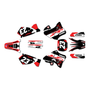 yamaha yz250 graphics kit 1996-2001 evader series red
