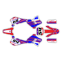 yamaha yz125 graphics kit 1993-1995 split series red-blue