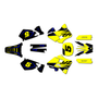yamaha yz250 graphics kit 1996-2001 future series yellow