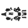 yamaha yz125 graphics kit 1996-2001 invasion series smoke