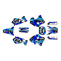 yamaha yz250 graphics kit 1996-2001 invasion series blue