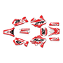 yamaha yz125 graphics kit 1996-2001 lethal series red