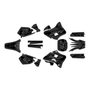 yamaha yz250 graphics kit 1996-2001 lethal series smoke