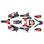 yamaha yz250u graphics kit 2002-2014 turbo series red
