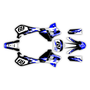 yamaha yz250 graphics kit 1993-1995 vintage series blue-shift