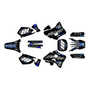 yamaha yz250 graphics kit 1996-2001 rebel series blue