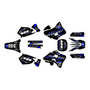 yamaha yz250 graphics kit 1996-2001 rebel series blue-shift
