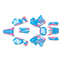 yamaha yz125 graphics kit 1996-2001 spear series pink