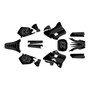 yamaha yz250 graphics kit 1996-2001 splash series smoke