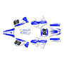yamaha yz125 graphics kit 1996-2001 swift series blue-shift