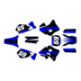 yamaha yz250 graphics kit 1996-2001 swift series blue