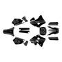 yamaha yz250 graphics kit 1996-2001 swift series smoke