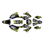yamaha yz125 graphics kit 2022-2026 core series yellow