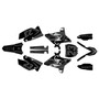 yamaha yz250u graphics kit 2002-2014 viper series smoke